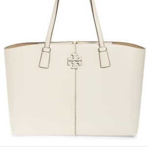 TORY BURCH McGraw Tote in New Ivory